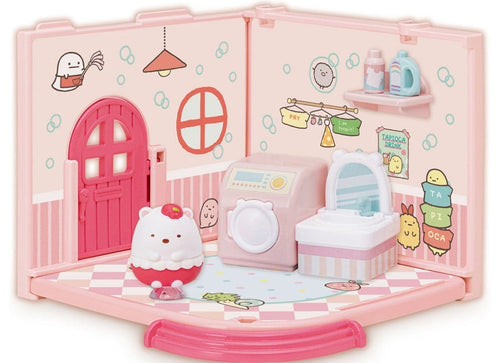 Load image into Gallery viewer, Takara Tomy Welcome to Sumikko Gurashi Sticky Sumikko Room Polar Bear Laundry
