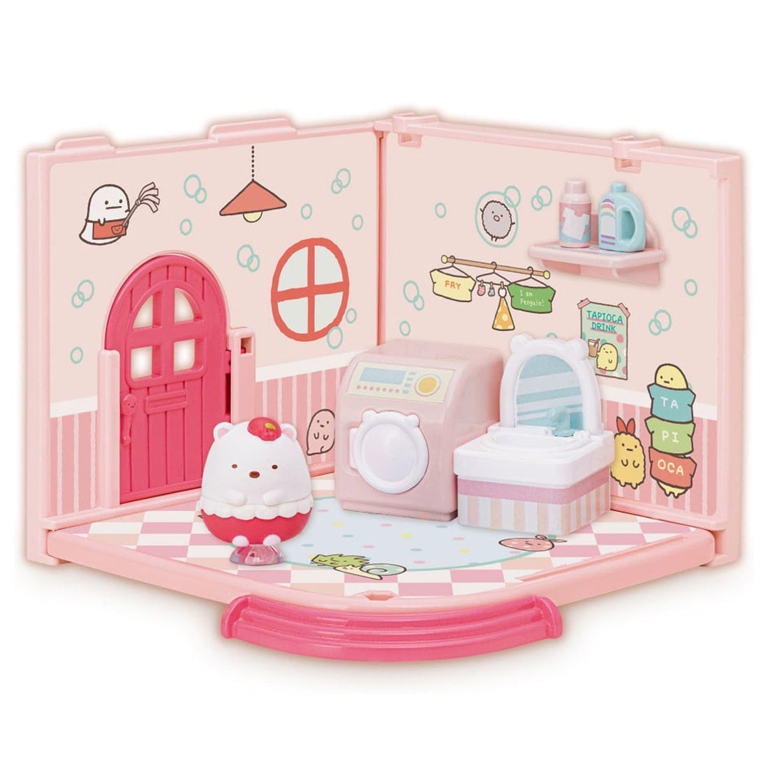Takara Tomy Welcome to Sumikko Gurashi Sticky Sumikko Room Polar Bear Laundry