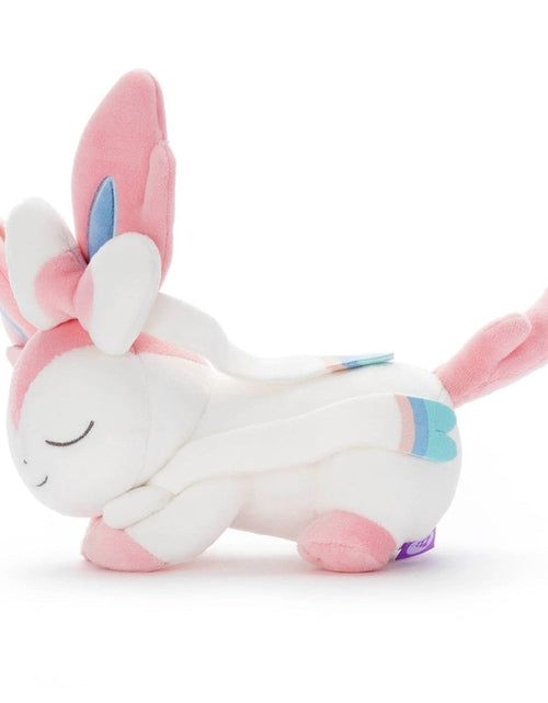 Load image into Gallery viewer, Takara Tomy Arts Pokemon Suya Suya Sleeping Friend S size Sylveon Soft Plush

