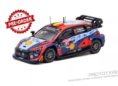 Load image into Gallery viewer, (Pre-order) Tarmac Works 1/64 Hyundai i20 N Rally1 Hybrid WRC Central European

