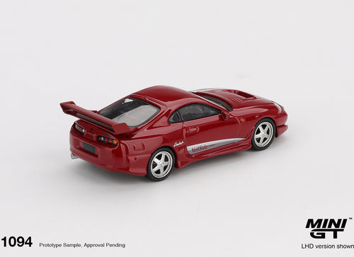Load image into Gallery viewer, (Pre-order) MINI GT #1094 Toyota Supra VeilSide Combat V-I Red LHD Model Car
