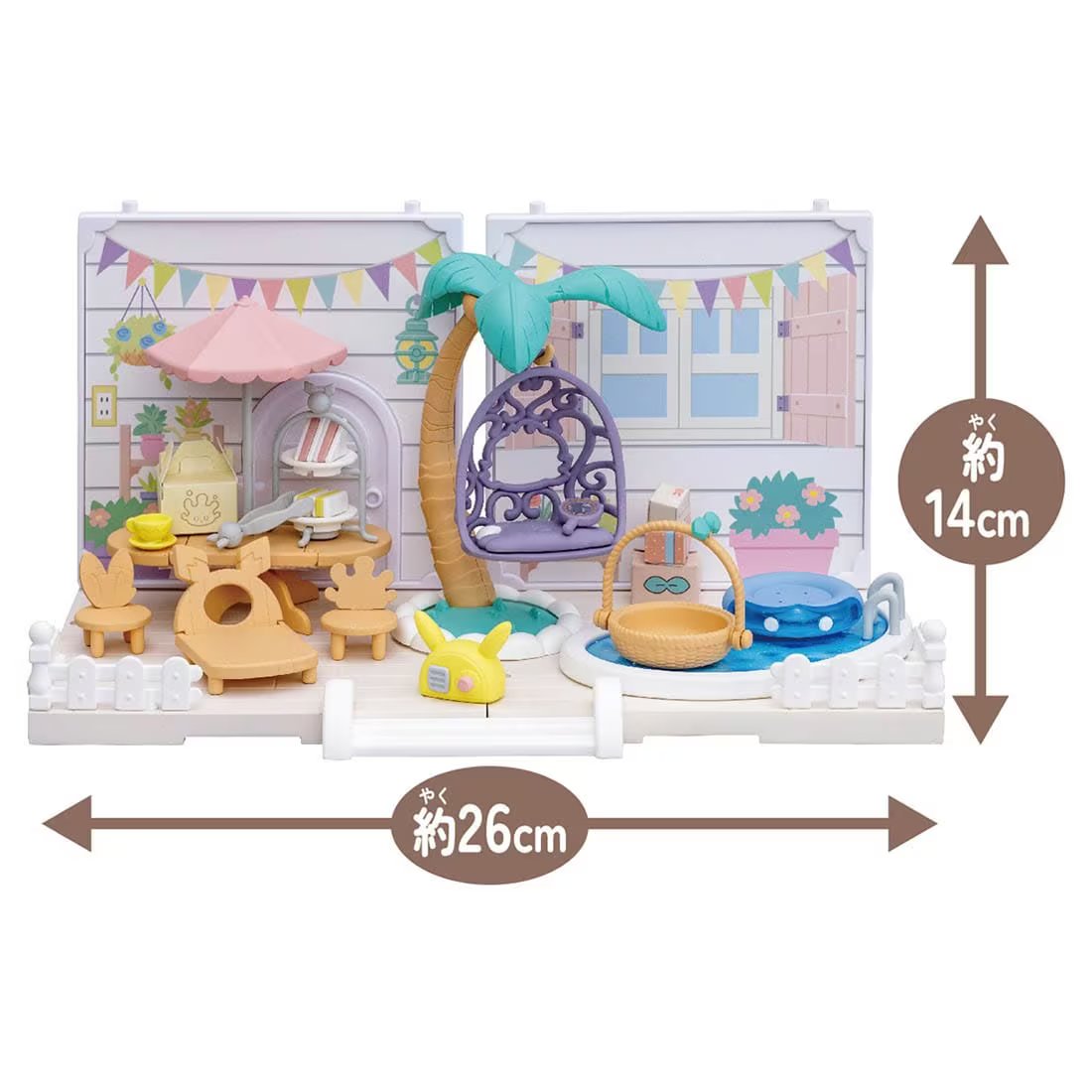 Takara Tomy 	Pokemon PokePeace Let`s Party Garden with figures set