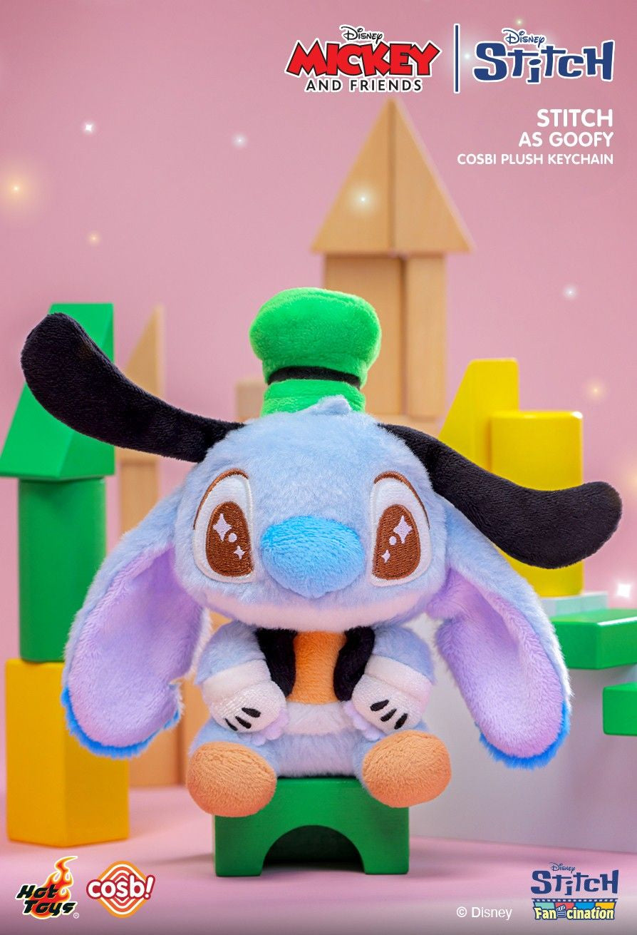 Hot Toys Mickey & Friends Stitch Cosbi Plush Keychain Collection (Set of 6)