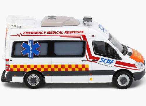 Load image into Gallery viewer, Tiny City SG2 Die-cast Model Car Mercedes-Benz Sprinter SCDF Ambulance (QX988Y)

