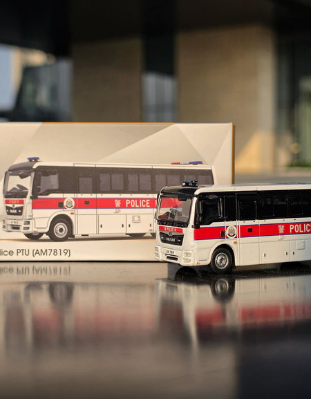 Tiny City Die-cast Model Car - HKP07 1/76 MAN TGL Hong Kong Police (AM7819)