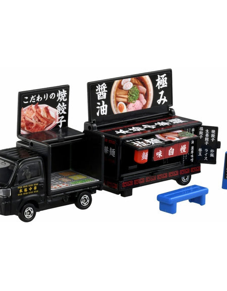 Takara Tomy Tomica Diecast Model Car No142 Subaru Samber Kitchen Trailer