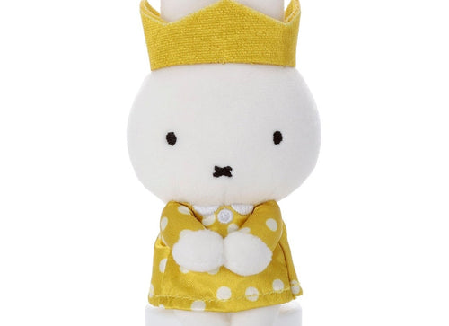 Load image into Gallery viewer, Takara Tomy A.R.T.S Plush - Bruna Miffy 70th Gold &amp; Black Chokkori-san Crown Dot
