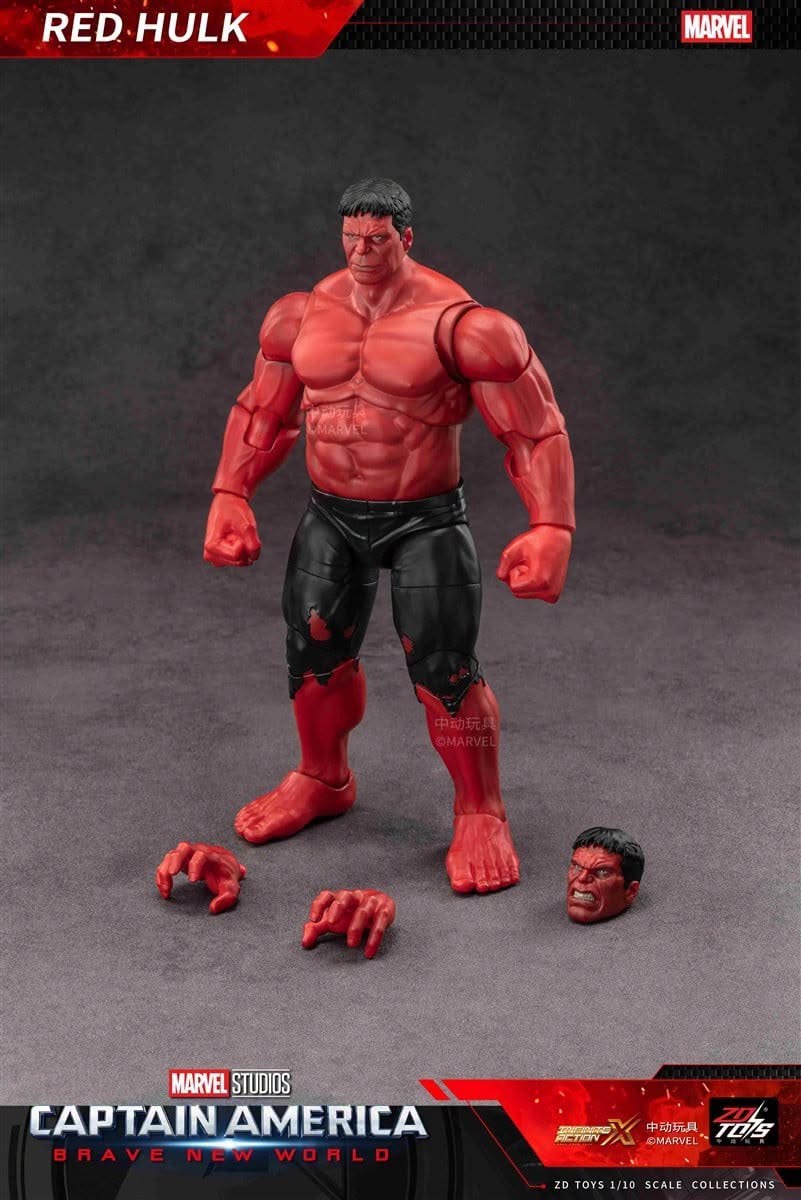 ZD Toys Marvel Studios Captain America Brave New World - Red Hulk Action Figure