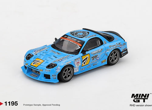Load image into Gallery viewer, (Pre-order)MINI GT #1195 Mazda RX-7 RE-Amemiya 2025 D1GP Diecast Model Car
