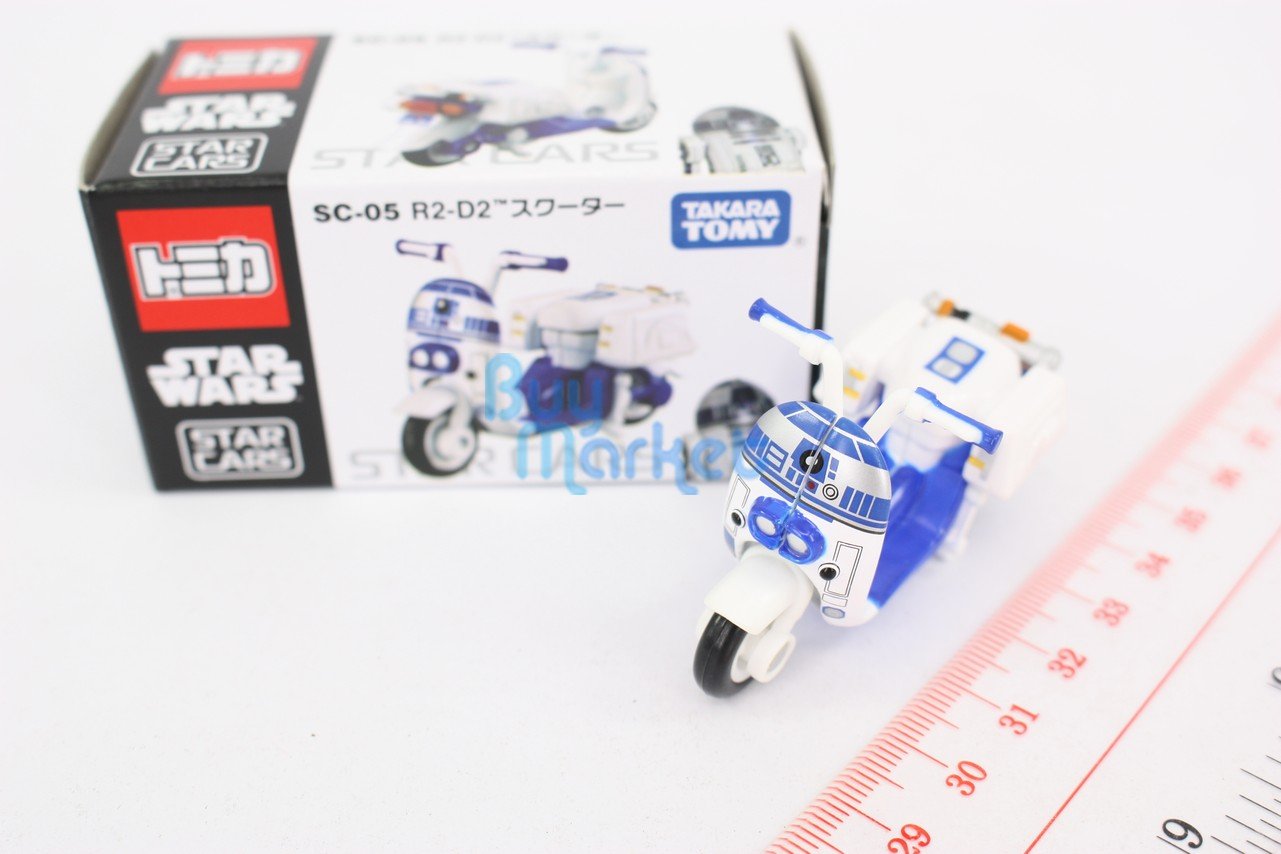 Takara Tomy Tomica Star Cars SC-05 Star Wars R2-D2 Scooter Motorcycle Diecast