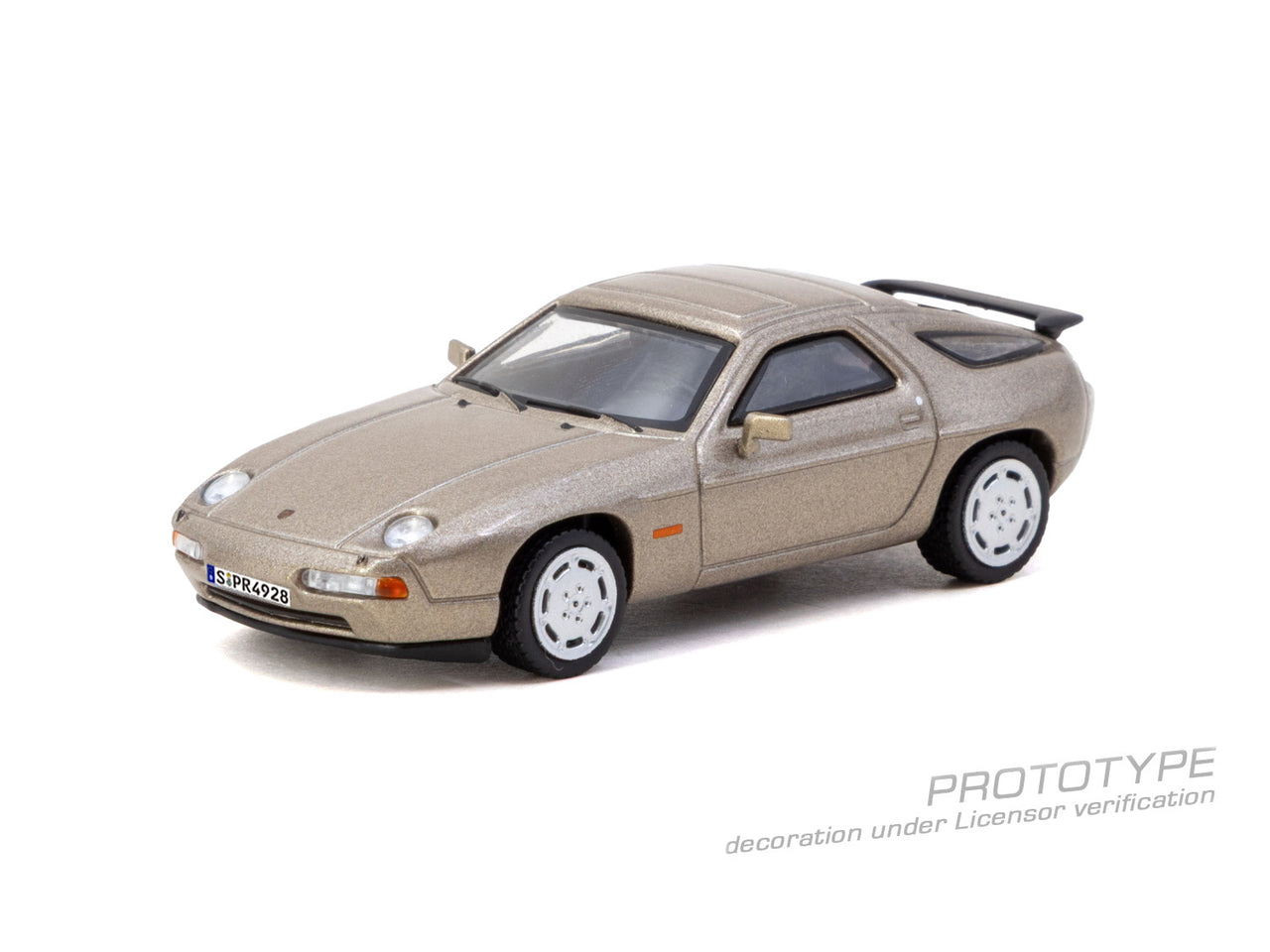 (Pre-order) Tarmac Works 1/64 Porsche 928 S4 Platinum Metallic Diecast Model Car
