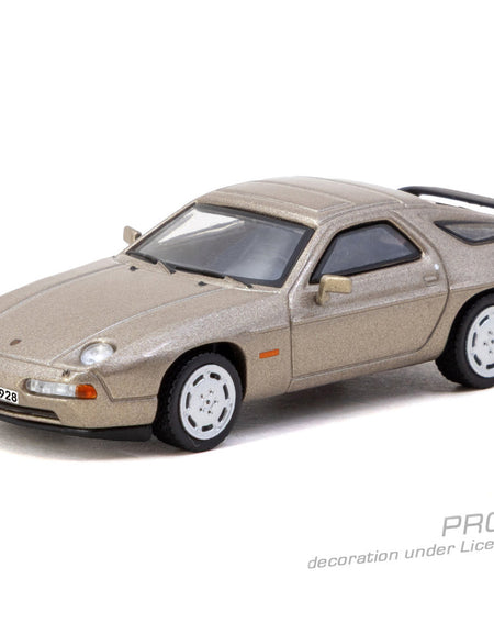 (Pre-order) Tarmac Works 1/64 Porsche 928 S4 Platinum Metallic Diecast Model Car
