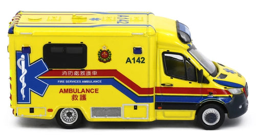 Load image into Gallery viewer, Tiny FSD 08 Die-cast Model Car - MERCEDES-BENZ Sprinter FL HKFSD Ambulance A142
