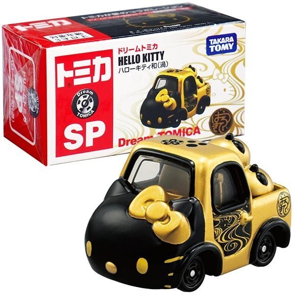 Takara Tomy Dream Tomica Die-cast car Sanrio SP Hello Kitty Apple Carry Gold