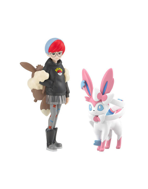 Load image into Gallery viewer, Bandai - Pokemon Scale World Paldea Region Penny &amp; Sylveon Set
