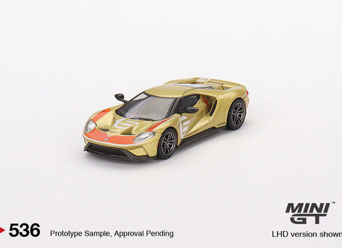 Load image into Gallery viewer, Mini GT 1:64 #536 Ford GT Holman Moody Heritage Edition Model Car

