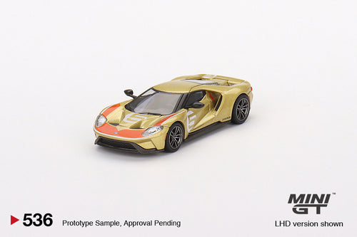 Load image into Gallery viewer, Mini GT 1:64 #536 Ford GT Holman Moody Heritage Edition Model Car
