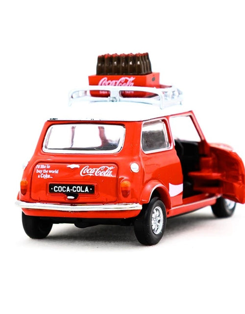 Load image into Gallery viewer, Tiny City Die-cast Model Car - Mini Cooper Mk 1 Coca-Cola (with bottle of coke)
