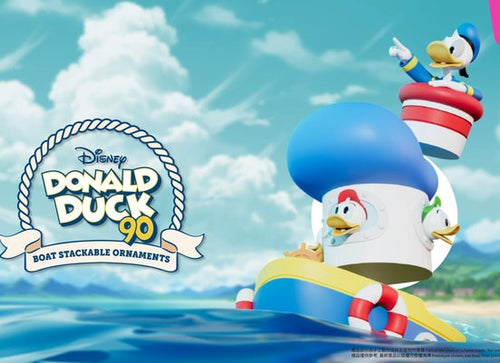 Load image into Gallery viewer, Soap Studio x Disney Donald Duck's Boat Stackable Ornaments 90 Figure
