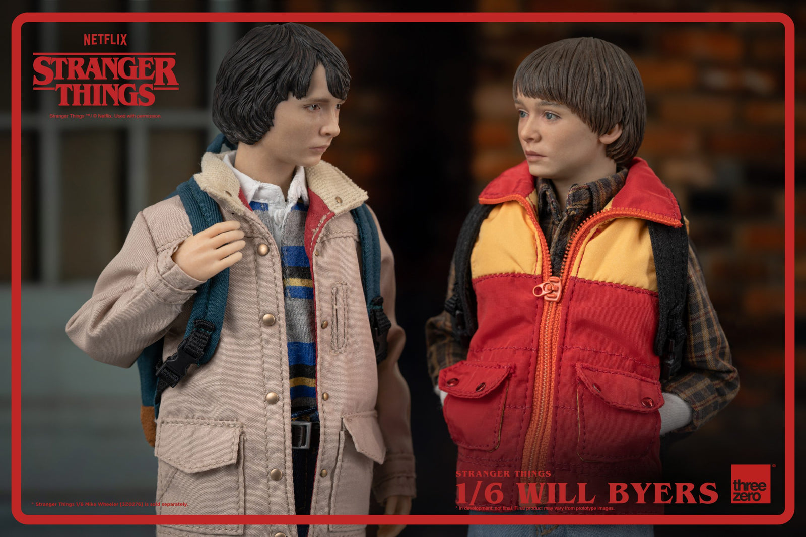 Threezero Stranger Things 1/6 Will Byers Action Figure Set with accessories