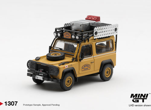 Load image into Gallery viewer, (Pre-order) Mini GT #1307 Land Rover Defender 90 1985 Camel Trophy Borneo Japan
