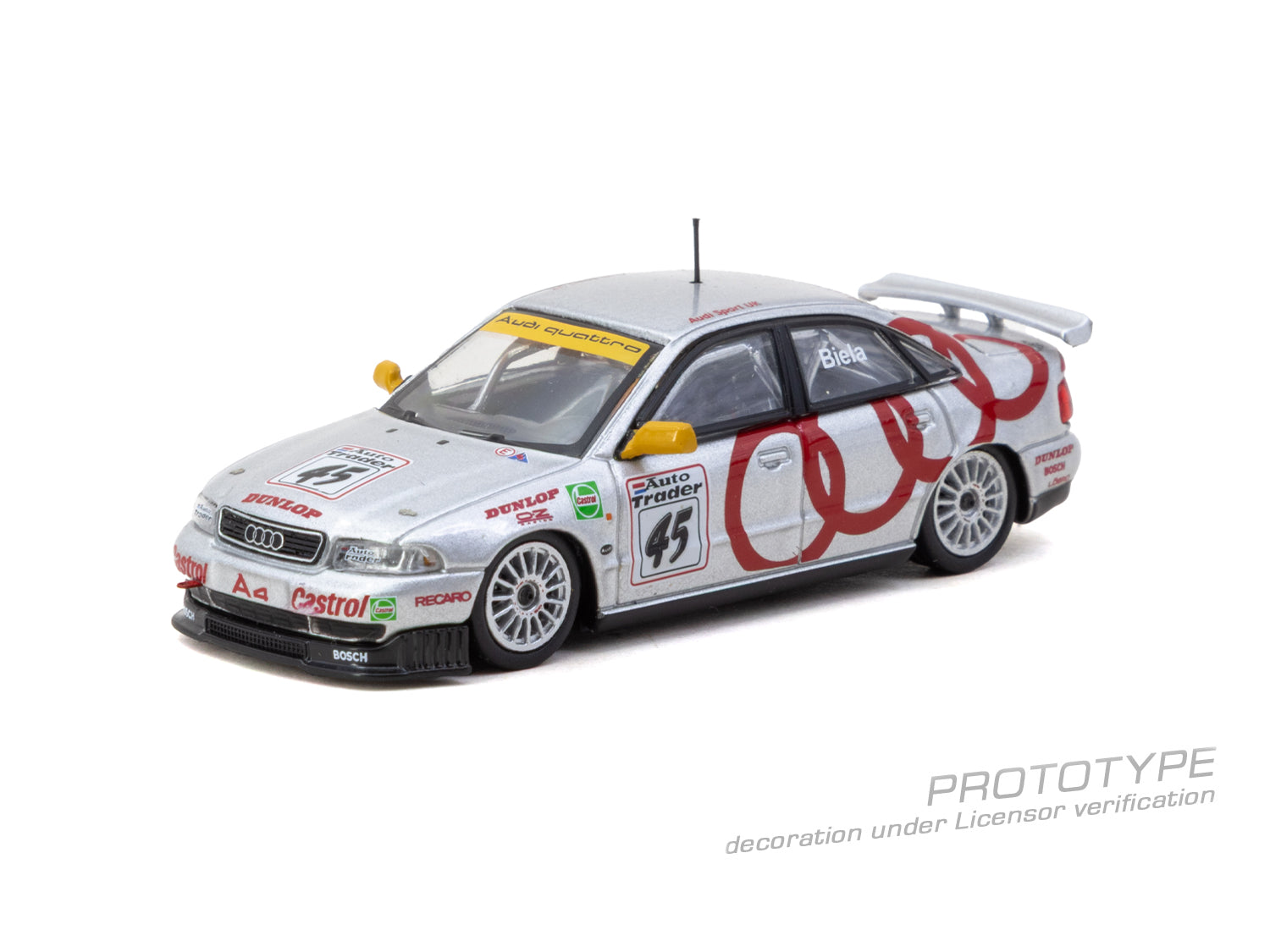 (Pre-order) Tarmac Works 1/64 Audi A4 quattro BTCC 1996 Champion Frank Biela