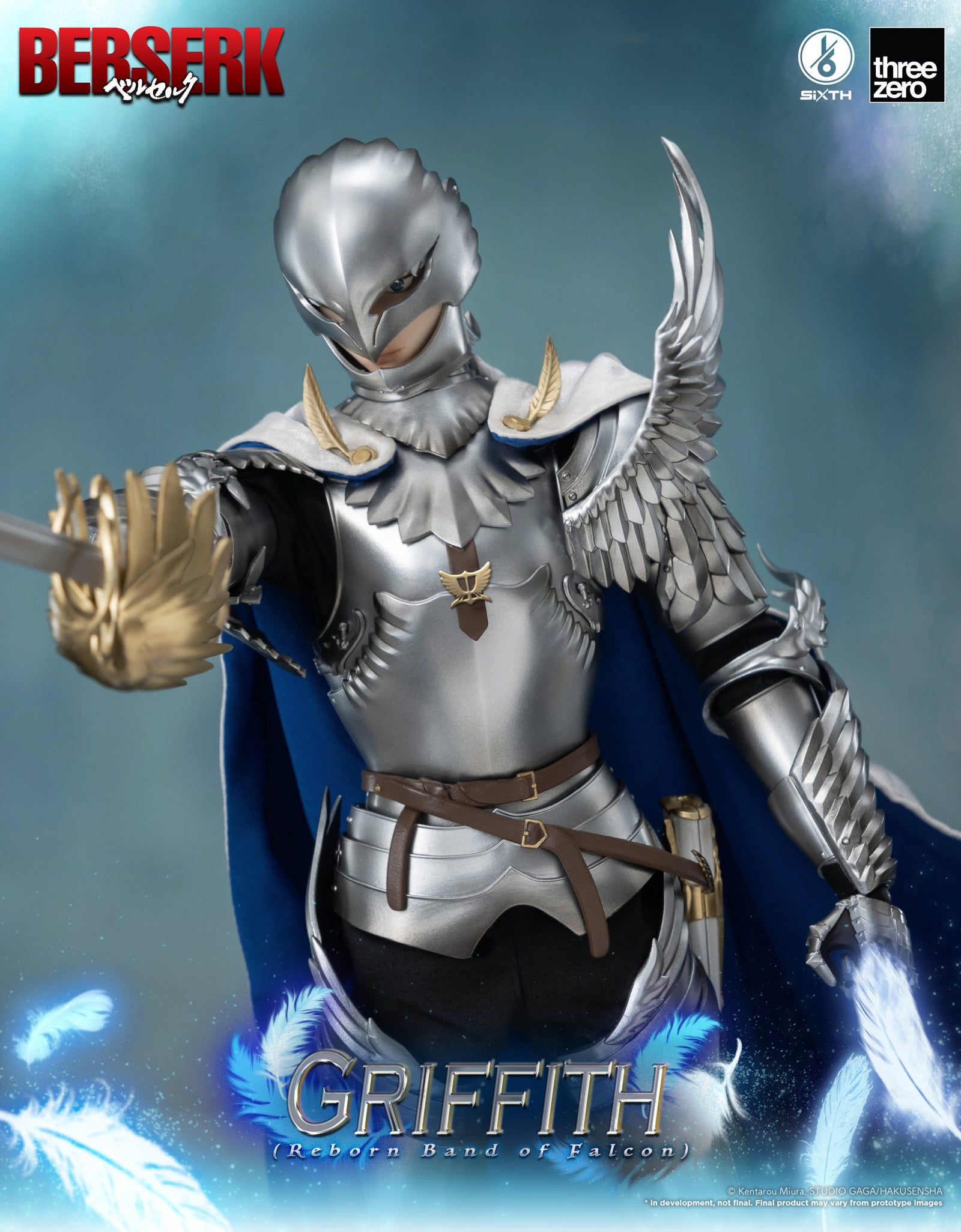 ThreeZero 1:6 BERSERK Griffith (Reborn Band of Falcon) Action Figure