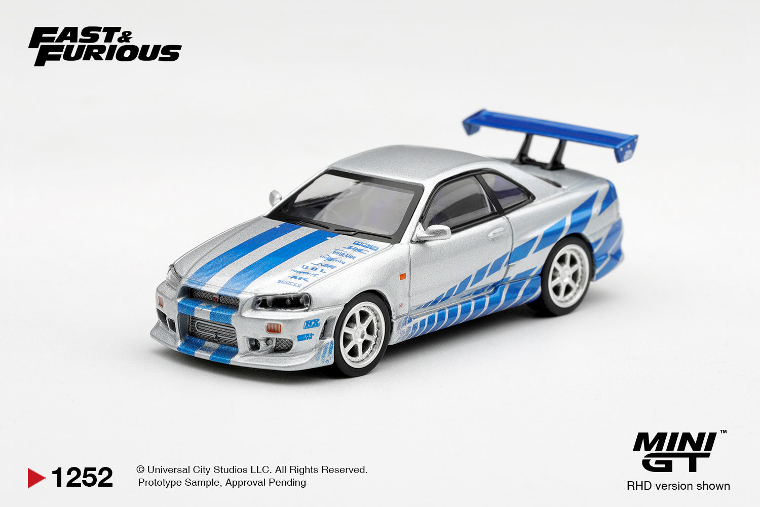 (Pre-order) Mini GT #1252 Nissan Skyline GT-R  C-West 2 Fast 2 Furious F & F