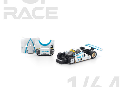 Load image into Gallery viewer, (Pre-order) POP RACE 1/64 MAZDA 787B 1991 LE MANS 24HRS #18 Diecast #PR640446

