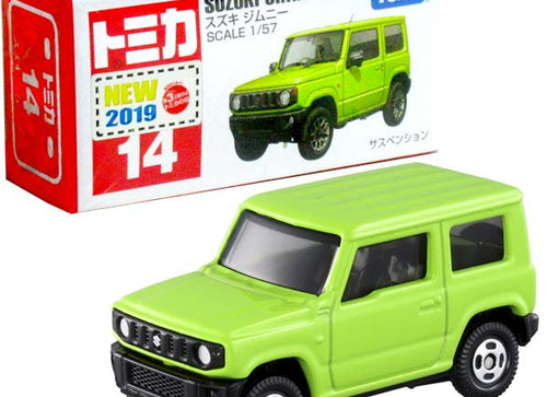 Load image into Gallery viewer, Takara Tomy Tomica #14 Suzuki Jimny Scale 1/57 Diecast Green Toy Car Japan

