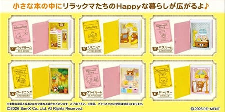 Re-ment Hacorium Rilakkuma Happy Little Book (Full set of 6)