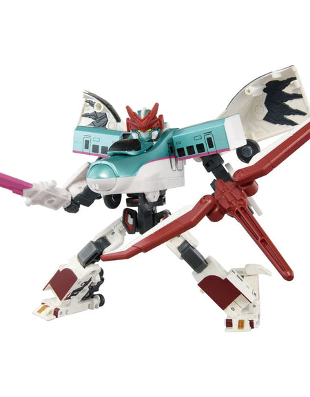 Takara Tomy Shinkansen Transforming Robot SGX Shinkalion E5 Hayabusa+800 Tsubame