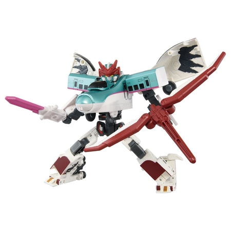 Takara Tomy Shinkansen Transforming Robot SGX Shinkalion E5 Hayabusa+800 Tsubame