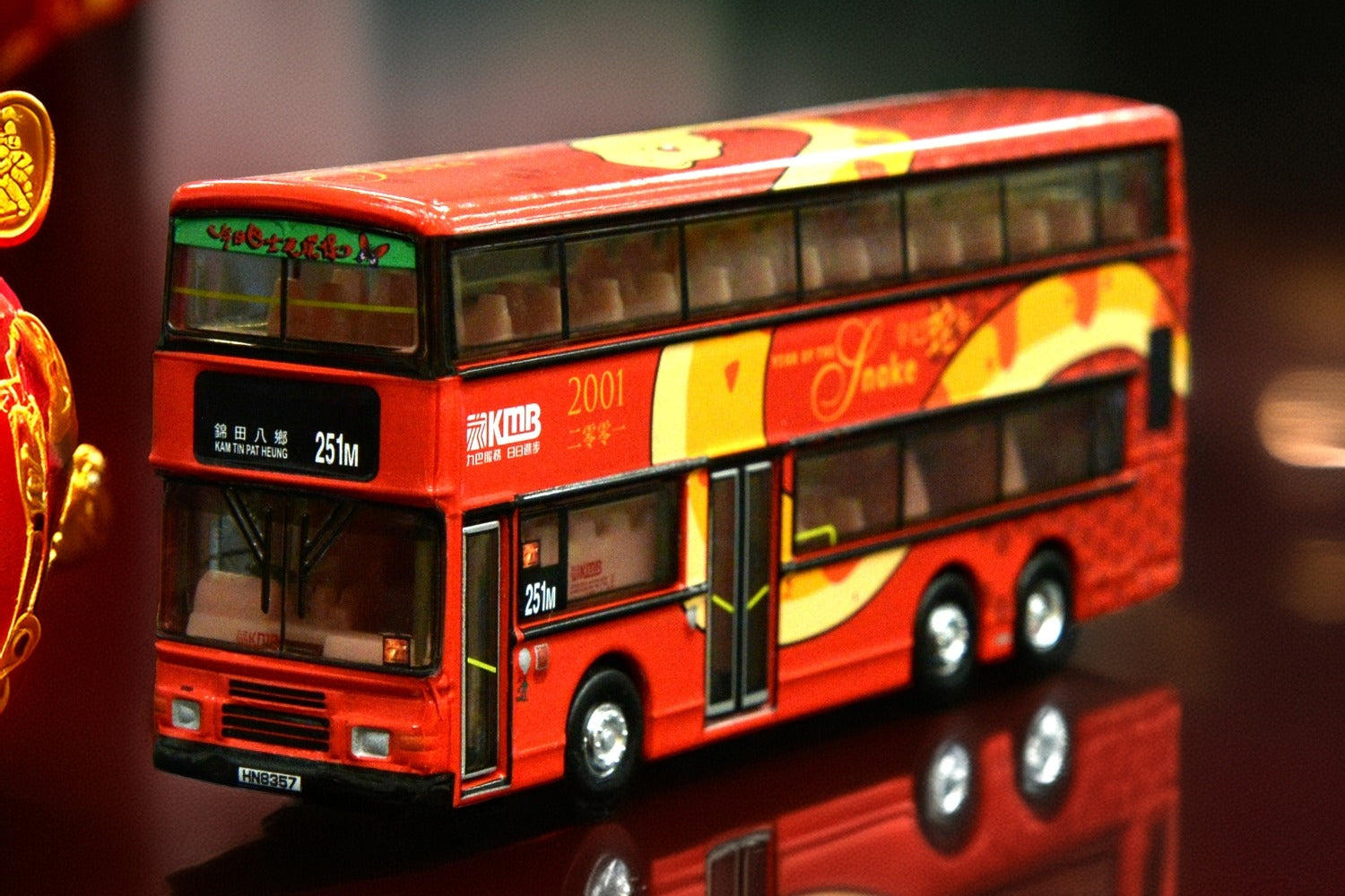 Tiny City Die-cast Model Car - KMB VOLVO Olympian 11m - Year of the Snake 2001