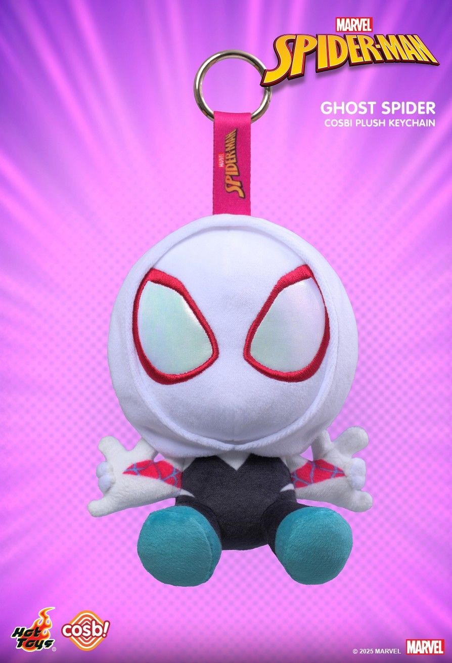 Hot Toys Spider-Man Marvel Comic Cosbi Plush Keychain Collection (Full set of 6)