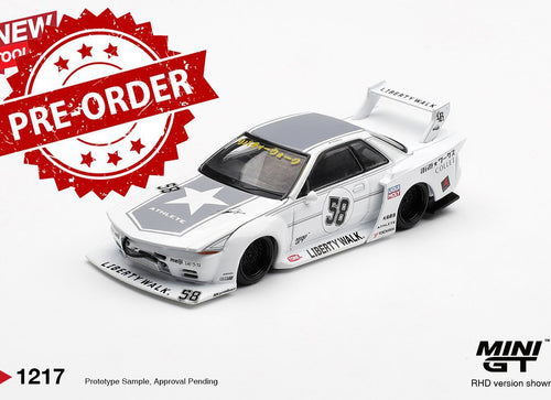 Load image into Gallery viewer, (Pre-order) MINI GT #1217 Nissan GT-R32 LB-Kaido Works TAS 2025 Diecast Model
