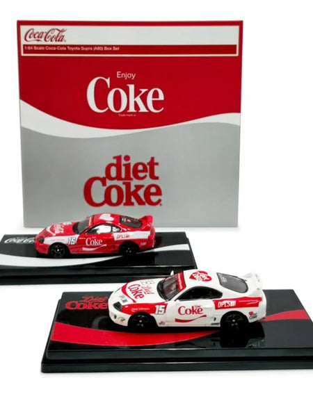 Inno64 x DPLS 1/64 Toyota Supra A80 Coca Cola Limited Box Set