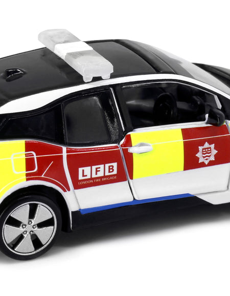 Tiny City UK13 Die-cast Model Car - BMW i3 UK London Fire Department Patrol Car