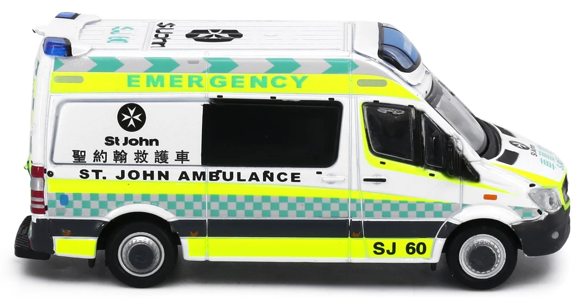 Tiny City 1/76 #166 Mercedes-Benz Sprinter St.John Ambulance (SJ60) Model Car