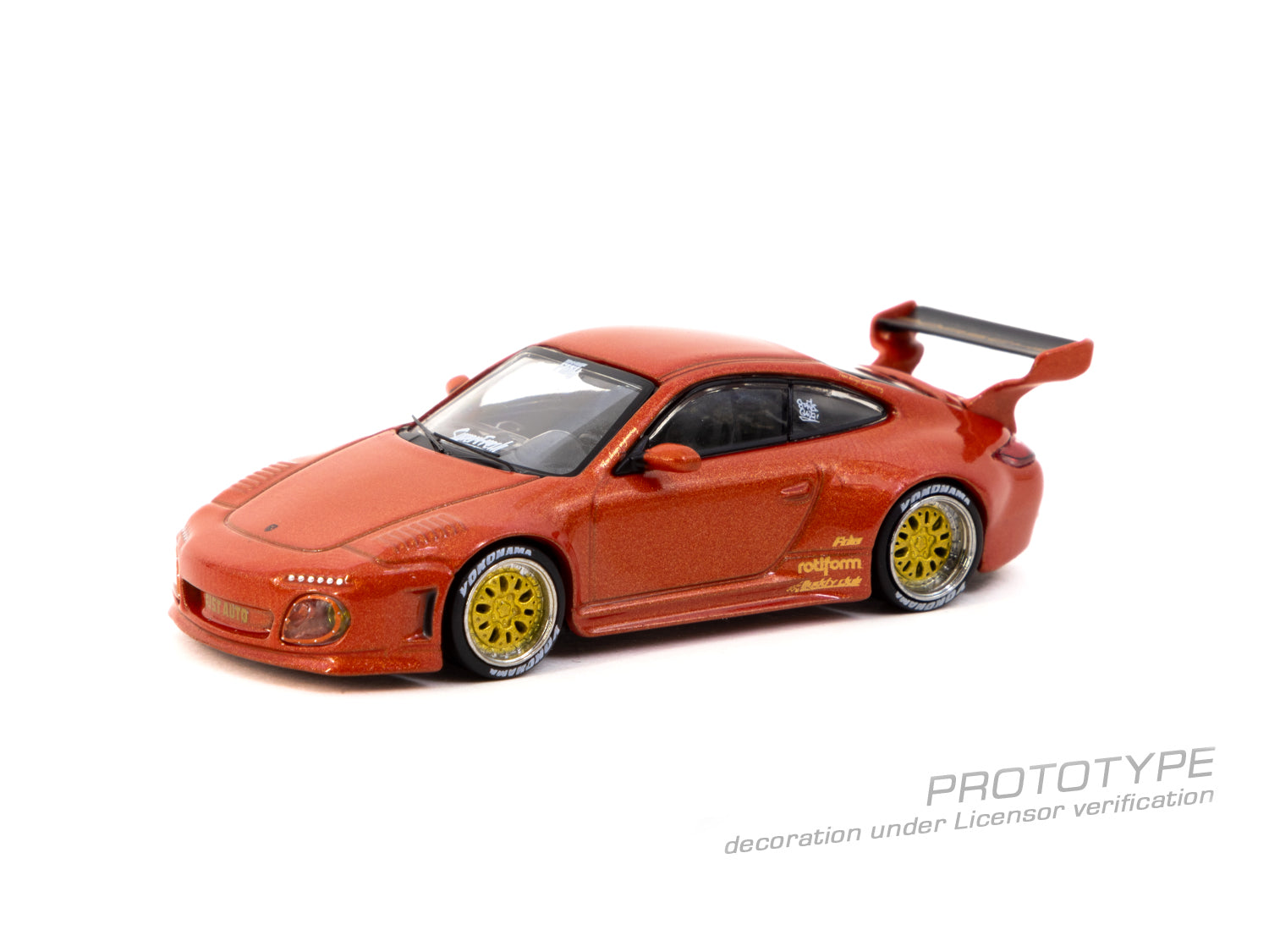 Tarmac Works 1/64 Old & New 997 Red Metallic Diecast model car