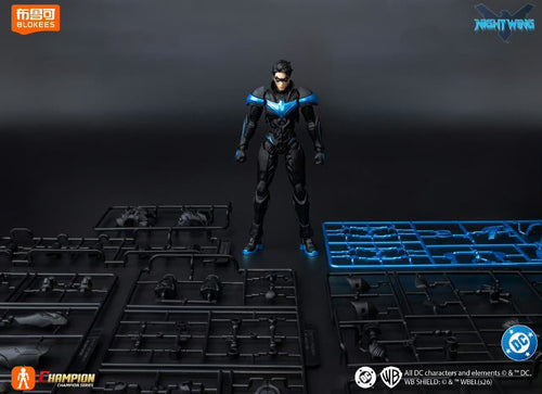 Load image into Gallery viewer, Blokees DC Champion class 03 Nightwing 1:12 Model Kit Figure 15cm
