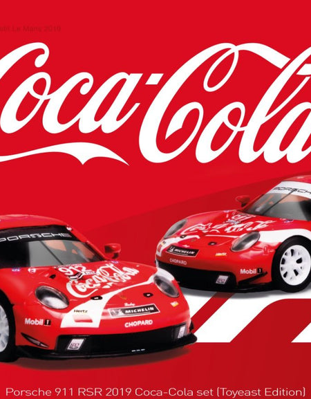 SPARKY 1/64 PORSCHE 911 RSR 2019 COCA-COLA #911 #912 PETIT LEMANS CAR SET