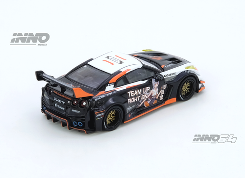 Load image into Gallery viewer, INNO64 1/64 GT-R R35 WIDEBODY AORUS X INNO64 Limited Edition
