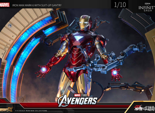 Load image into Gallery viewer, ZD Toys Marvel Avengers 1/10 MK6 With Suit-up Gantry Action Figure Set
