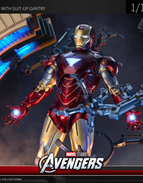 Load image into Gallery viewer, ZD Toys Marvel Avengers 1/10 MK6 With Suit-up Gantry Action Figure Set

