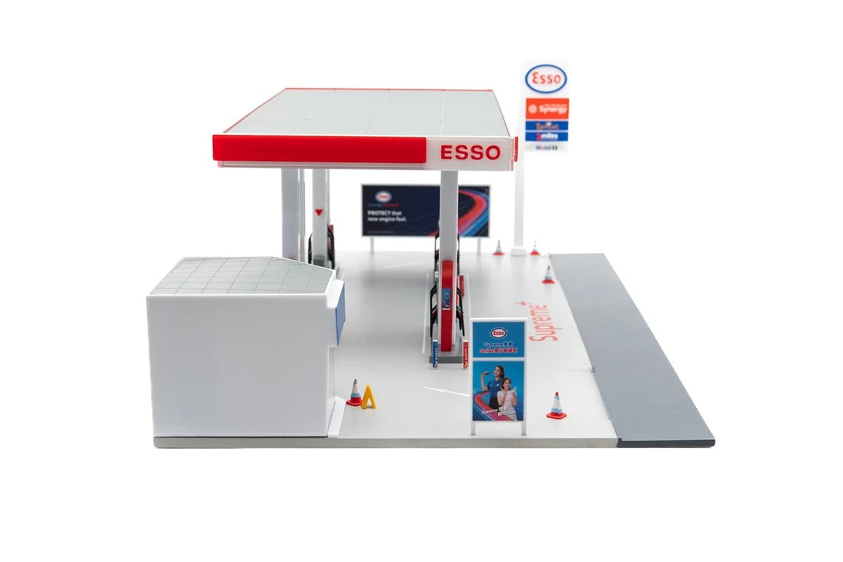 Tiny City Hong Kong Bd30 1/64 ESSO Gas Station Petrol Model Diorama