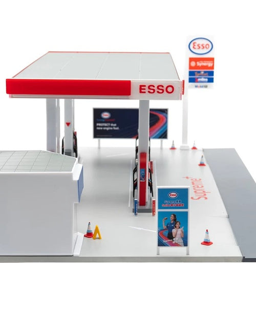 Load image into Gallery viewer, Tiny City Hong Kong Bd30 1/64 ESSO Gas Station Petrol Model Diorama
