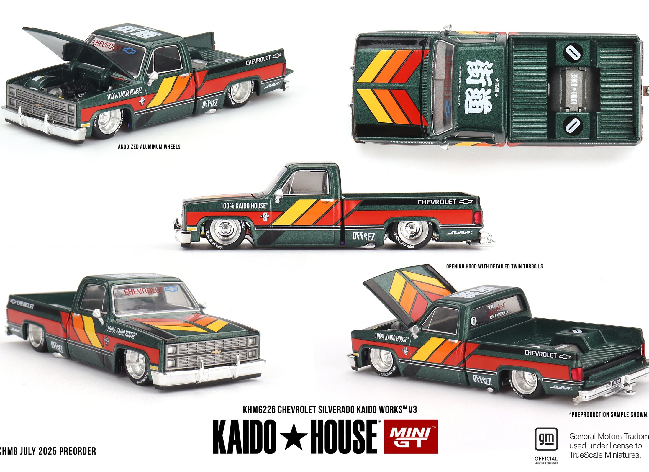 Kaidohouse x MINI GT Chevrolet Silverado KAIDO WORKS V3