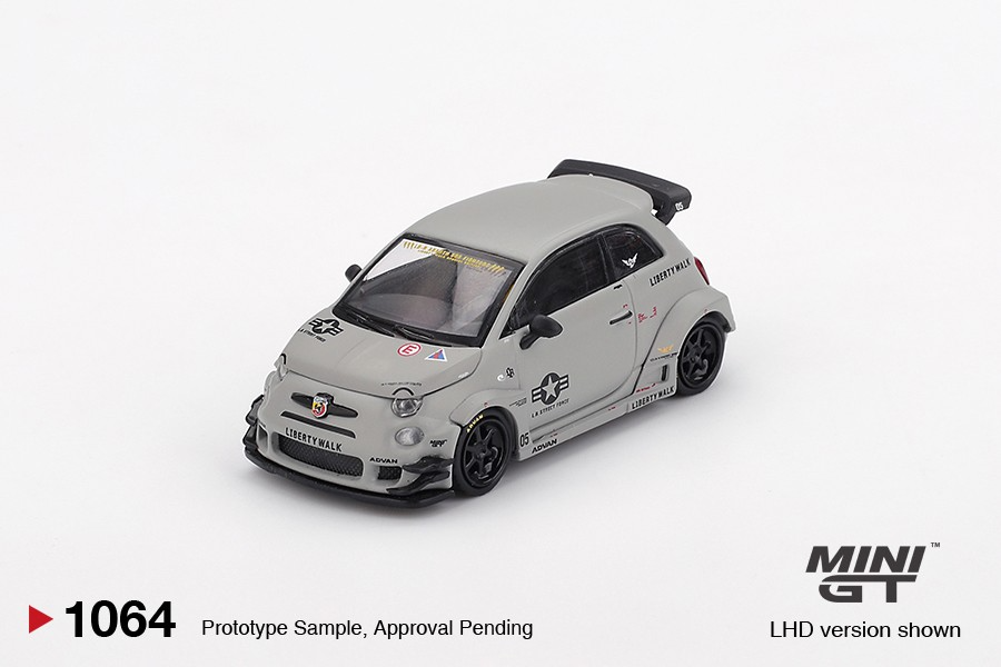 MINI GT #1064 Abarth 595 LB-WORKS x Abas Works Fighters Die-cast Car