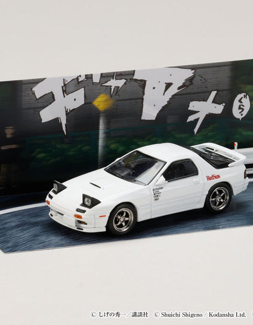 Load image into Gallery viewer, Hobby Japan 1/64 Mazda RX-7 (FC3S) RedSuns Initial D Ryosuke Takahashi VS Takumi
